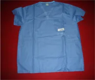 Blue scrub shirt